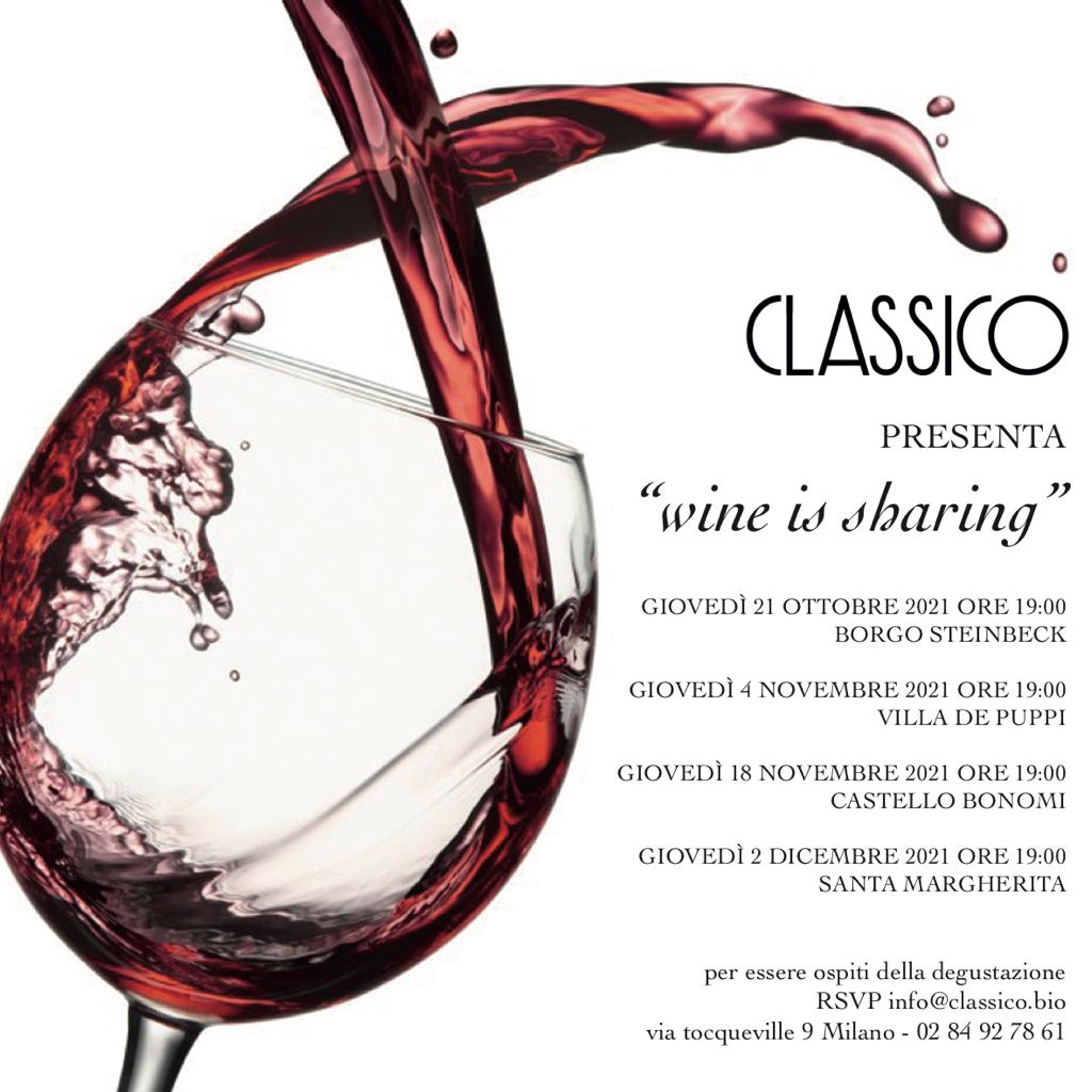 programma Classico wine is sharing