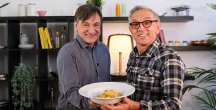 Bruno Barbieri Fabio Caressa ricetta carbonara day