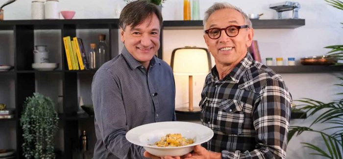 Carbonara Day: il video con Bruno Barbieri e Fabio Caressa